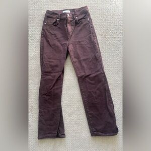 LOFT Women's Dark Brown Flare Jeans